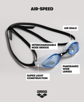 Simglasögon Air Speed, Klar